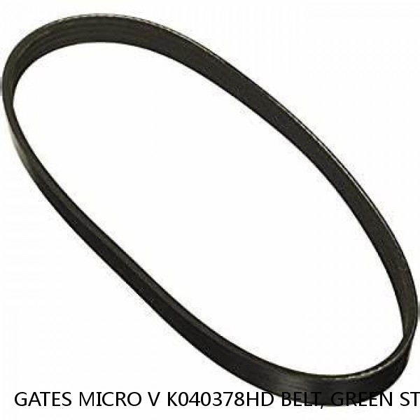 GATES MICRO V K040378HD BELT, GREEN STRIPE, 117025, 9/16" X 38 1/2"